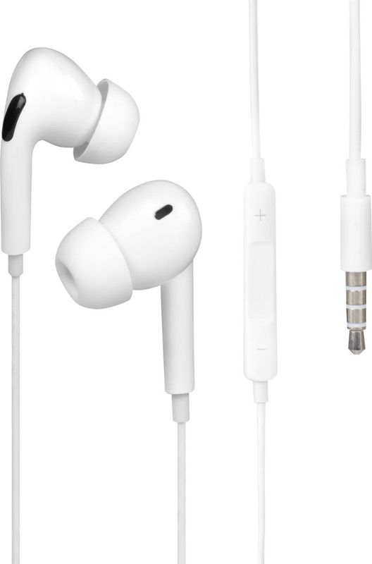 Nuvance - Oordopjes met Draad - In-Ear - Wit - 3.5mm Jack Aansluiting