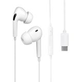 Nuvance - Oordopjes met Draad - In-Ear - Wit - USB-C Aansluiting
