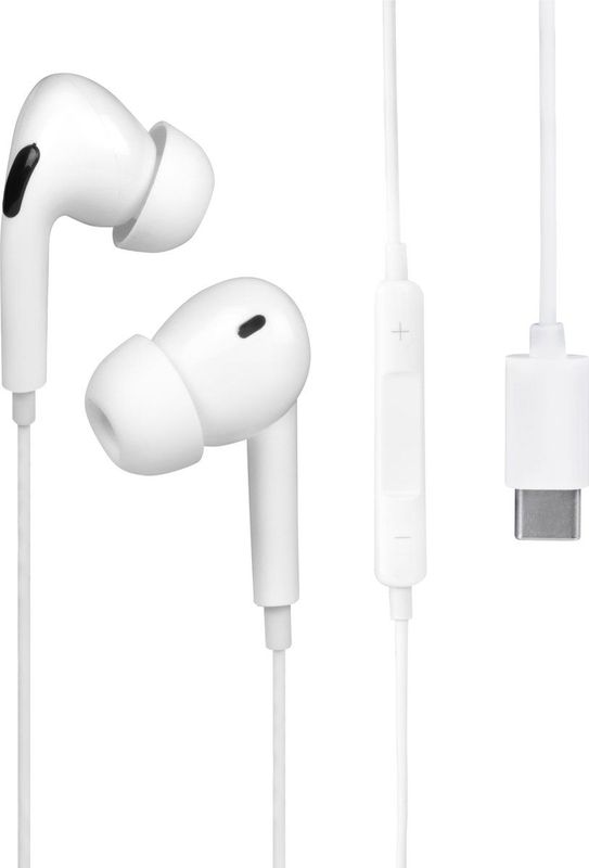 Nuvance - Oordopjes met Draad - In-Ear - Wit - USB-C Aansluiting