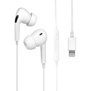Nuvance Oortjes met Draad - Geschikt voor Apple Lightning - In-Ear - Wit