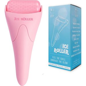 JAXY Ice Roller - Ijs Roller - Gezichtsroller - Dermaroller - Gua Sha - Skincare - Ice Roller Gezicht - Gezichtsmassage Apparaat - Jade Roller - Roze