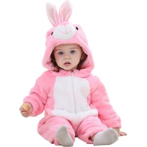 JAXY - Baby Onesie - Roze - Baby Rompertje - Dieren Kostuum