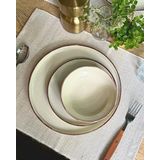 BAVARY - 24-delig - Keramisch Servies - Beige - Serviessets - Aardewerk Servies