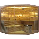 VitaAura Prisma Sauna 220x220x210cm met kachel