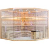 TranquilLuxe Prisma Sauna 250x250x210cm met kachel