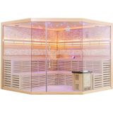 TranquilLuxe Prisma Sauna 250x250x210cm met kachel