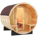 BarRelax barrelsauna 180 cm x 240 cm met kachel