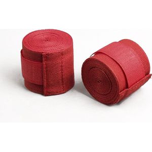 Team Bicep Hand Wraps - Rood - Set van 2 - 250cm - Kickbox Bandage - Pols Bescherming - Vechtsport straps
