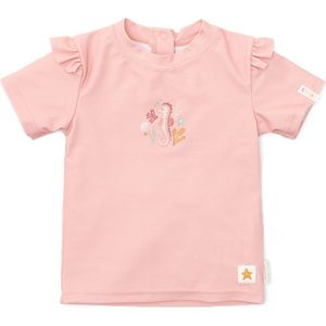 Little Dutch Zwemshirt Kind Korte Mouwen Ruches Seahorse Pink