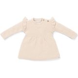 Little Dutch Jurk Ecru - Meisjesjurk met Knoopsluiting en Lange Mouwen
