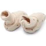 Little Dutch - Sloffen - Green Leaves - Beige - Biologisch Katoen