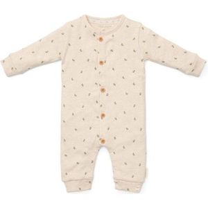 Little Dutch - Boxpakje - Zandkleurige Melange - Biologisch Katoen - Drukknoopjes bij het Kruis