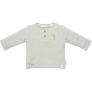Little Dutch Newborn Little Farm Wafel Soft Green - Baby - Jongens Meisjes - T-shirt lange mouw