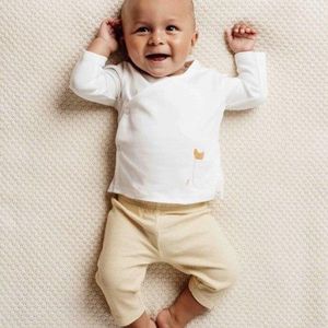 Little Dutch - Overslag Shirt - Off White - Baby - Lange Mouw