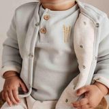 Little Dutch Newborn Little Farm Wafel Soft Green - Baby - Jongens & Meisjes - Vest