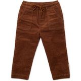 Ribbroek - Bruin - Corduroy - Elastische Tailleband