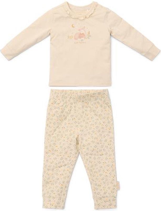 Pyjama - Bladprint - Biologisch Katoen - Met Ruches