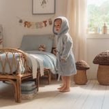 Forest Friends - Badjas - Blauw - 100% Biologisch Katoen