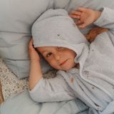 Forest Friends - Badjas - Blauw - 100% Biologisch Katoen