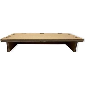 Kartonnen monitor verhoger - Recht - Opbergruimte - Ergonomisch werken - 55x28x12 cm - Monitorstandaard - KarTent