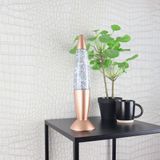 MISOU Lavalamp voor Kinderen met Glittersmet LED verlichting 35 cm Rose Goud Glitterlamp