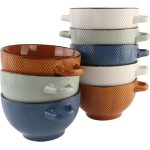 Vancasso Stern 4-delige set soepborden, 1140 ml grote