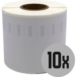 DULA Dymo Compatible labels - Wit - 99014 - S0722430 - Verzend- en naambadge etiketten - 10 rollen - 101 x 54 mm - 220 labels per rol - Removable