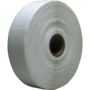 DULA Compatible Zebra Labels 25x76mm - 930 etiketten per rol - kern 25mm - Wit - Permanent - 1 rol