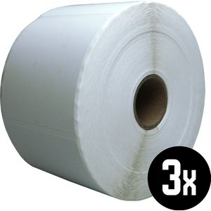 DULA Compatible Zebra Labels 58x60mm - 1000 etiketten per rol - kern 25mm - Wit - Verwijderbaar - 3
