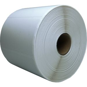 DULA Compatible Zebra Labels 80x42mm - 1200 etiketten per rol - kern 25mm - Wit - Permanent - 1 rol