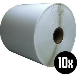 DULA Compatible Zebra Labels 102x76mm - 930 etiketten per rol - kern 25mm - Wit - Permanent - 10 rollen