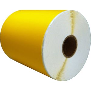 DULA Compatible Zebra Labels 102x152mm - 300 etiketten per rol - kern 25mm - Geel - Permanent - 1 rol