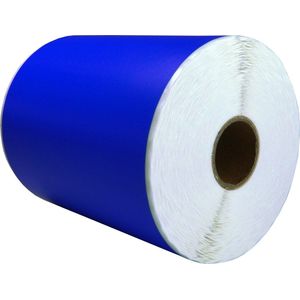 DULA Compatible Zebra Labels 102x152mm - 300 etiketten per rol - kern 25mm - Blauw - Permanent - 1 rol