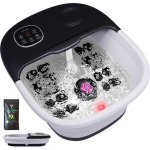 Vivid Green Voetenbad Handmatige Massage 14L - Verwarmt tot 48°C - Zwart
