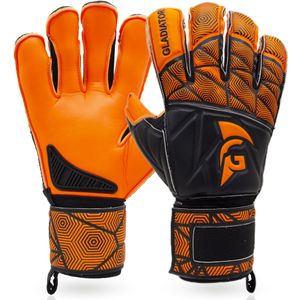 Gladiator Sports Robusto Keepershandschoenen Kids Zwart Oranje