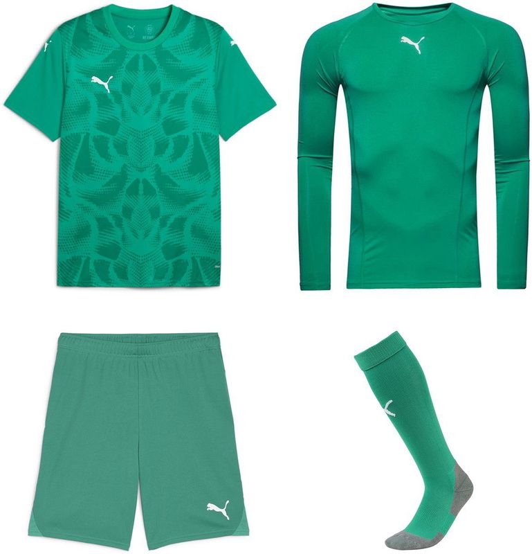 Puma - Team Ultimate - Keeperstenue - Groen - Polyester