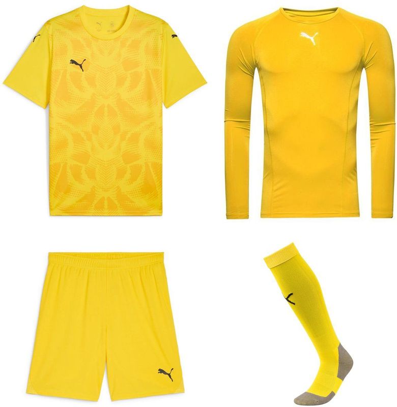 Puma - Team Ultimate Keeperstenue - Geel - Polyester - Compleet Tenue