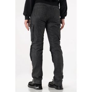 Dames werkbroek - spijkerbroek - worker - Lara - zwart denim stretch