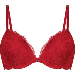Hunkemöller Voorgevormde push-up beugelbeha marine, Chilipeper, 75D