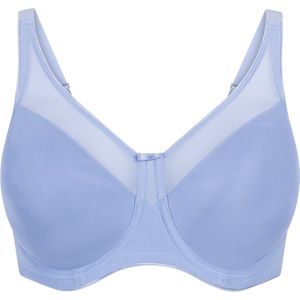 Hunkemöller Dames Lingerie Niet-voorgevormde minimizer beugel bh Nina - Blauw - maat C70