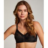 Hunkemöller Dames Lingerie Niet-voorgevormde bh zonder beugel Sara - Zwart - maat B75