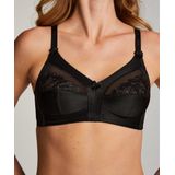Hunkemöller Dames Lingerie Niet-voorgevormde bh zonder beugel Sara - Zwart - maat B75