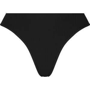 Hunkemöller Dames Lingerie Hoog uitgesneden string Dianne - Zwart - maat XS