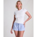 Hunkemöller - Nachtmode Shorts - Blauw - Katoen