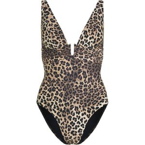 Hunkemöller - Luxe Corrigerend Badpak - Bruin - Animalia