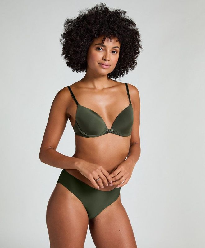 Hunkemöller - Voorgevormde Beugel Bh Plunge - Groen - D70