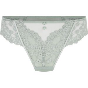 Hunkemöller Dames Lingerie String Daisy - Groen - maat L