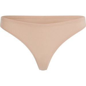 Hunkemöller Dames Lingerie String Katoen Kira - Beige - maat S