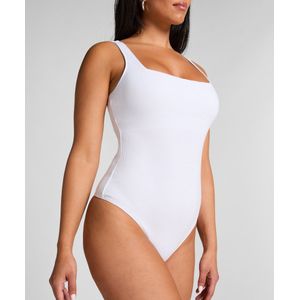 Hunkemöller - Katoenen Rib Body - Wit