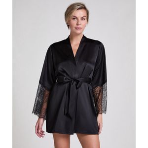 Hunkemöller - Kimono - Zwart - Satin